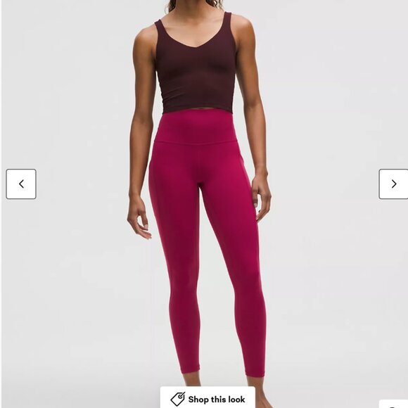 lululemon Align™ High-Rise Pant with Pockets 25"- magenta smoke - Picture 3 of 3